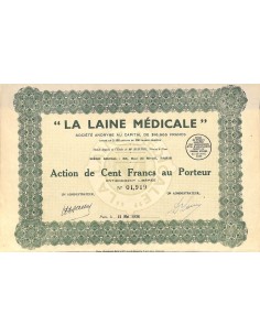 1936 - LA LAINE MEDICALE