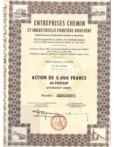 1902 - ENTREPRISES CHEMIN ET INDUSTRIELLE FONCIERE ROUTIERE