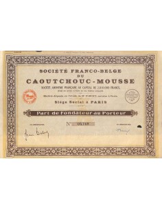 1936 - CAOUTCHOUC-MOUSSE SOC. FRANCO-BELGE DU