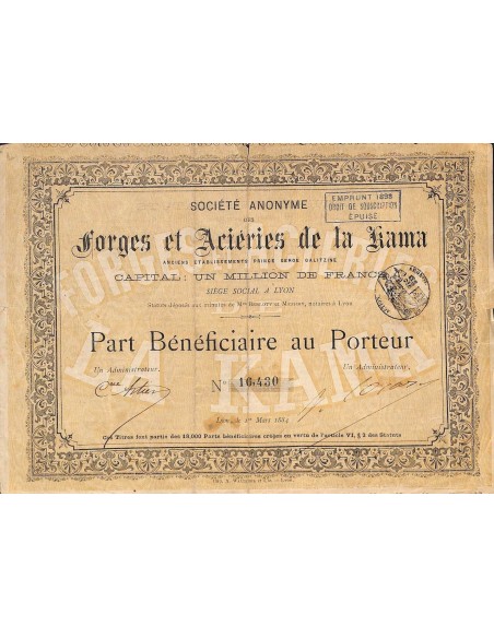 1884 - FORGES ET ACIERIES DE LA KAMA