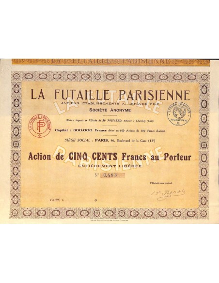 LA FUTAILLE PARISIENNE