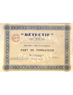 1928 - DETECTIF SOC. ANON.