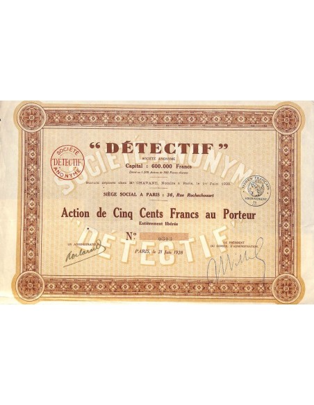 1928 - DETECTIF SOC. ANON.