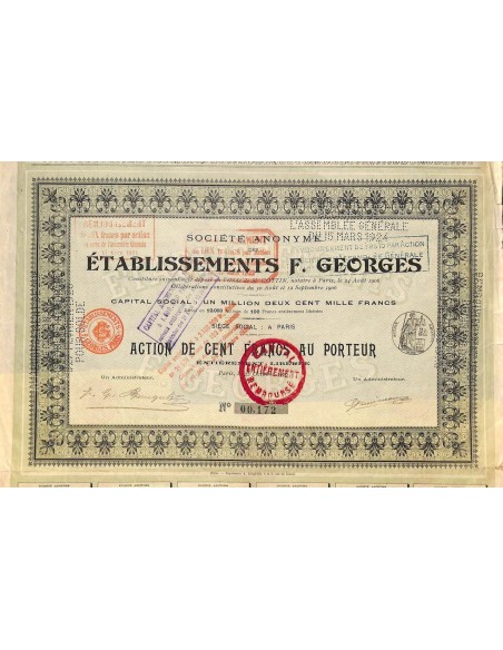 1906 - ETABLISSEMENTS F. GEORGES