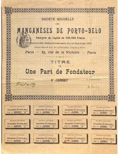 1903 - MANGANESES DE PORTO-BELO