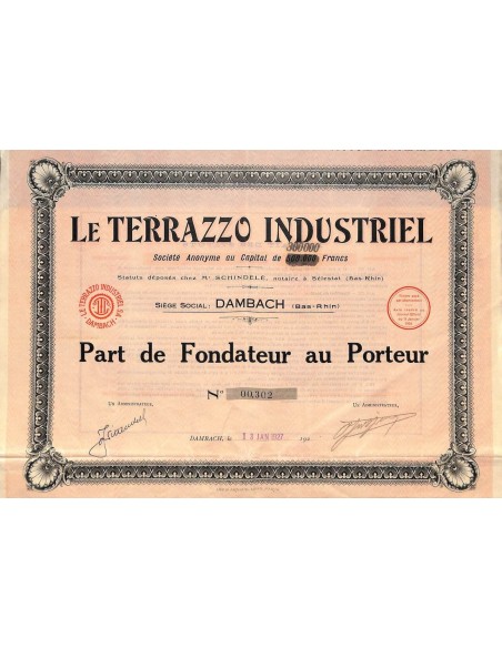 1927 - LE TERRAZZO INDUSTRIEL