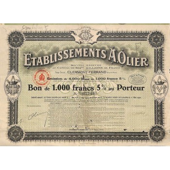 1932 - ETABLISSEMENTS A. OLIER