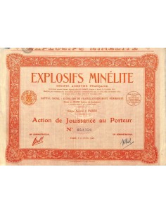 1928 - EXPLOSIFS MINÉLITE