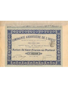 1899 - COMPAGNIE ARDOISIERE DE L'OUEST