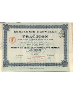 1920 - COMPAGNIE NOUVELLE DE TRACTION (CAP. SOC....