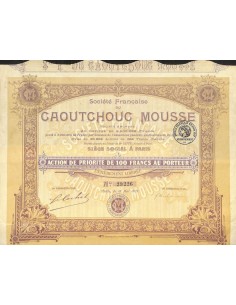 1921 - CAOUTCHOUC MOUSSE
