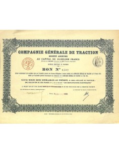 1915 - COMPAGNIE GENERALE DE TRACTION