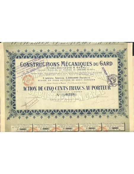 1920 - CONSTRUCTIONS MECANIQUES DU GARD