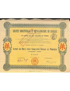 1910 - INDUSTRIELLE ET METALLURGIQUE DU CAUCASE SOC....