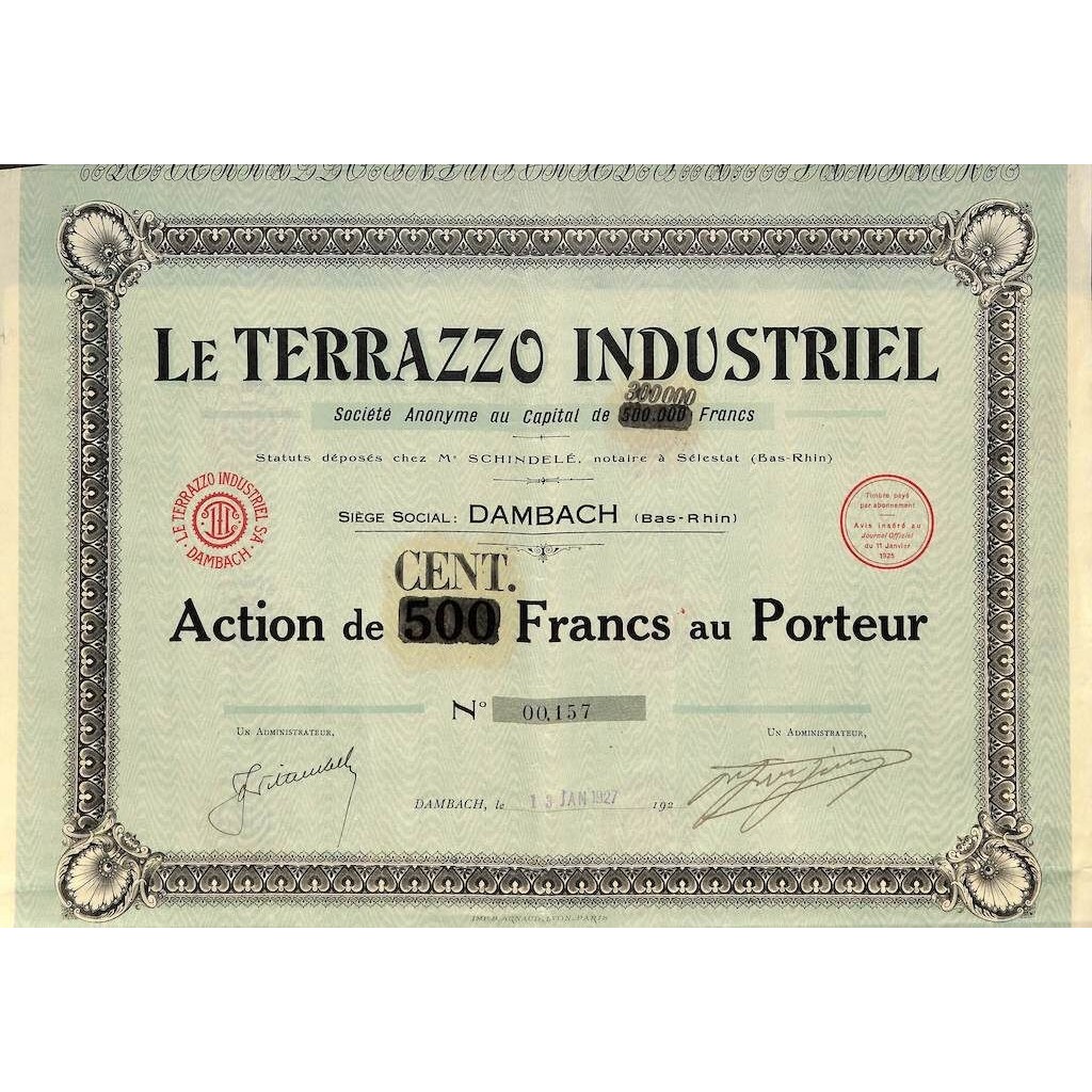 1927 - LE TERRAZZO INDUSTRIEL