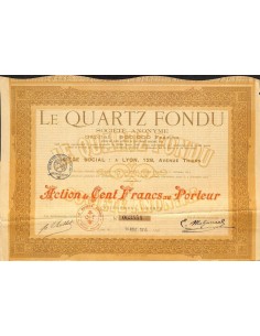 1916 - LE QUARTZ FONDU