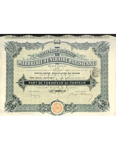 1910 - ENTREPRISE GEN. DE MARBRERIE FUNERAIRE PARISIENNE