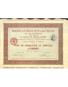 1912 - D'ENDIGUEMENT ET DE CHUTES SOC.