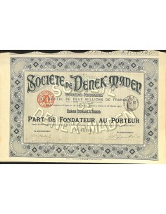 1907 - DENEK MADEN SOC. DE