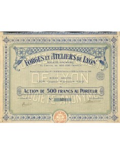 1924 - FORGES ET ATELIERS DE LYON