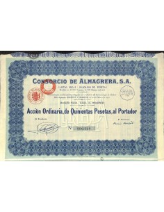 1929 - CONSORCIO DE ALMAGRERA, S. A.