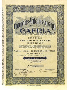 1928 - CAFRIA - COMPTOIRS AFRICAINS ANTVERPIA