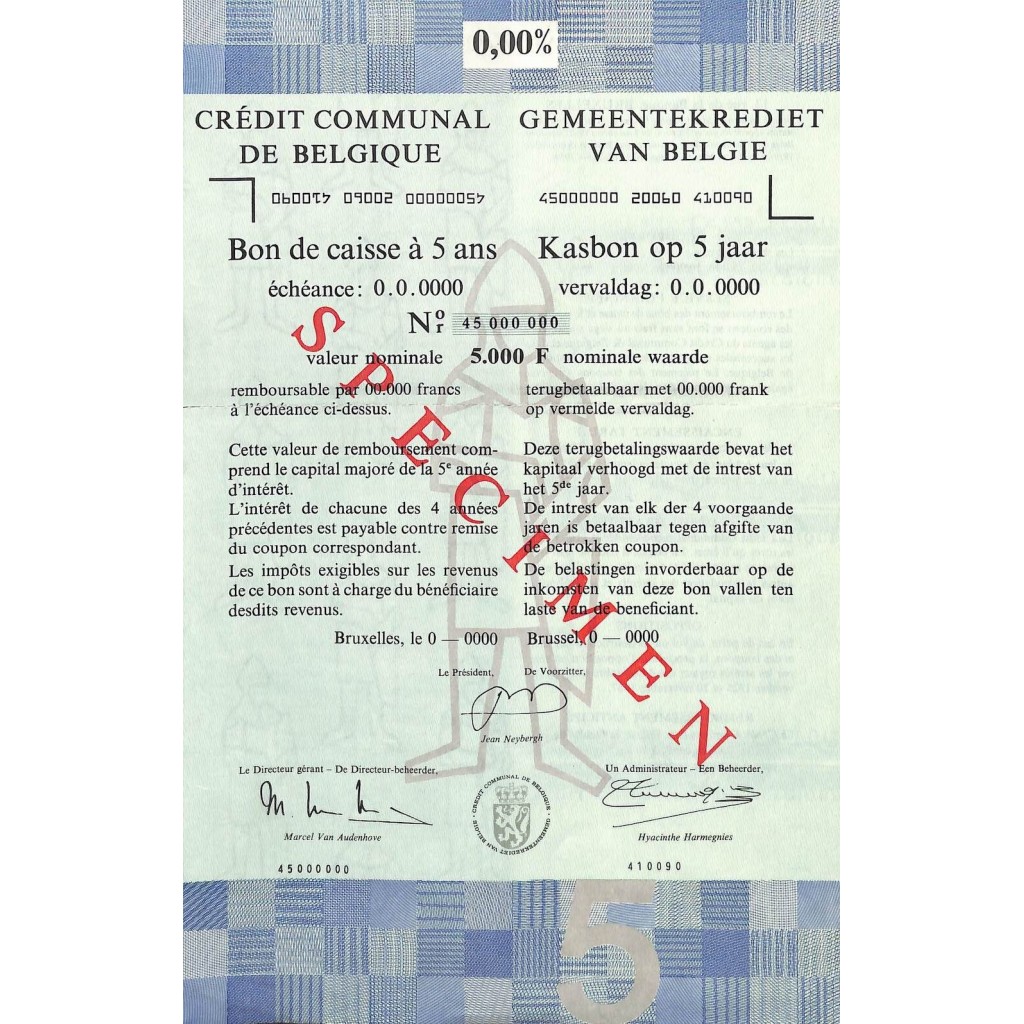 CREDIT COMMUNAL DE BELGIQUE