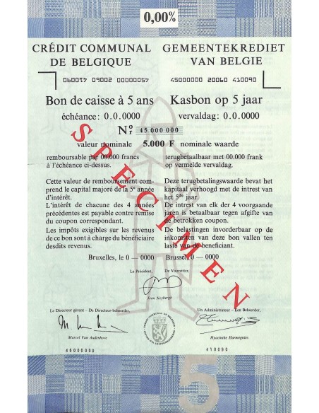 CREDIT COMMUNAL DE BELGIQUE