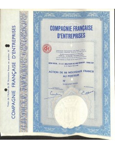 1927 - COMPAGNIE FRANCAISE D'ENTREPRISES