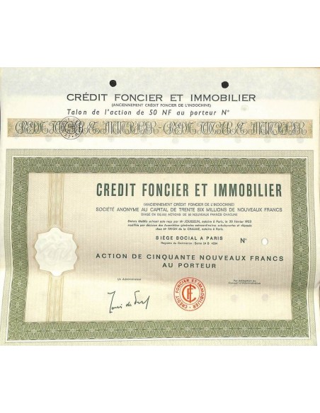 1923 - CREDIT FONCIER ET IMMOBILIER