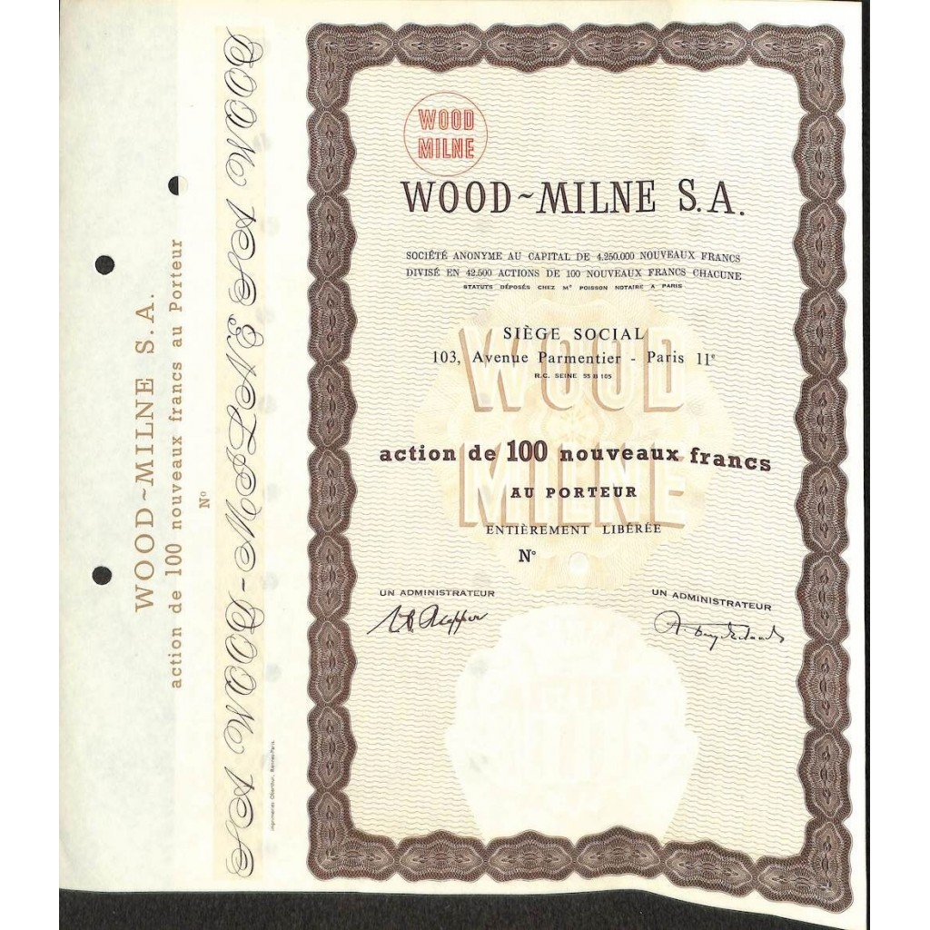 WOOD-MILNE S. A.