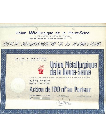 UNION METALLURGIQUE DE LA HAUTE-SEINE