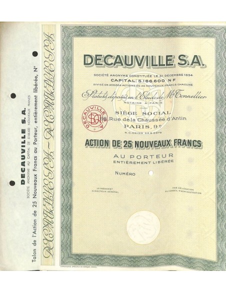 1894 - DECAUVILLE S. A.
