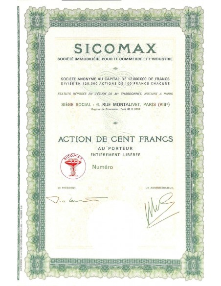 SICOMAX - SOC. IMMOBILIERE POUR LE COMMERCE ET L'INDUSTRIE
