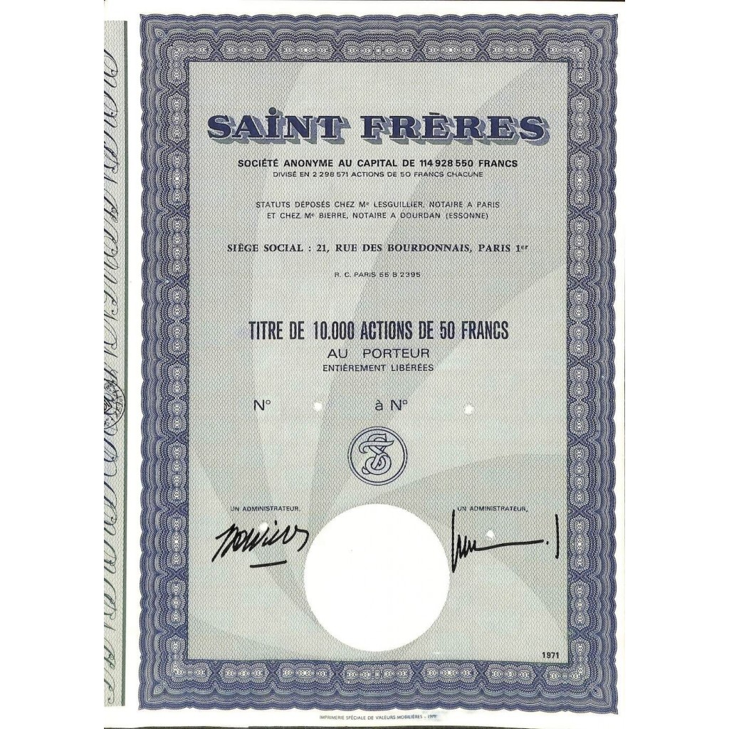 1971 - SAINT FRÈRES
