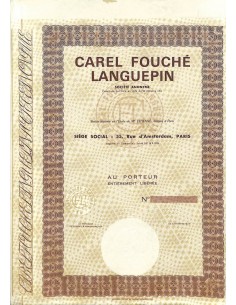 1968 - CAREL FOUCHÉ LANGUEPIN