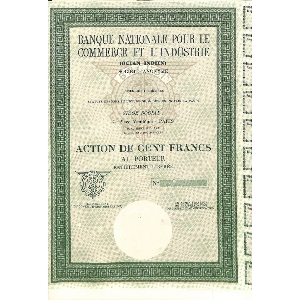 BANQUE NATIONALE POUR LE COMMERCE ET L'INDUSTRIE