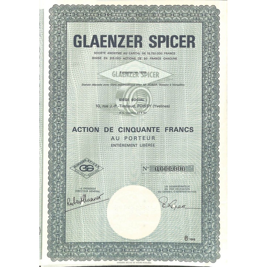 1966 - GLAENZER SPICER