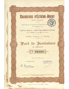 1919 - CHARGEURS D'EXTREME-ORIENT