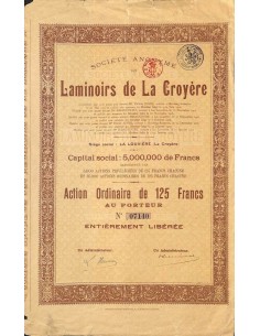1922 - LAMINOIRS DE LA CROYERE