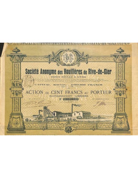1904 - HOUILLERES DE RIVE-DE-GIER SOC. ANON. DES