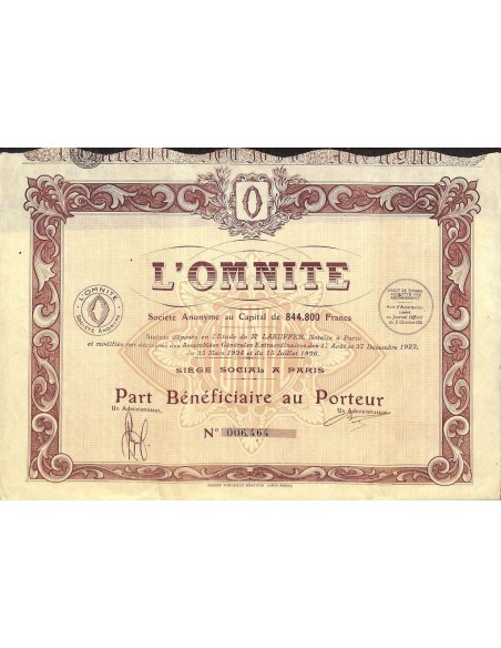 1926 - L'OMNITE
