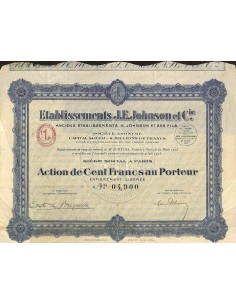 1923 - ETABLISSEMENTS J. E. JOHNSON ET C.IE