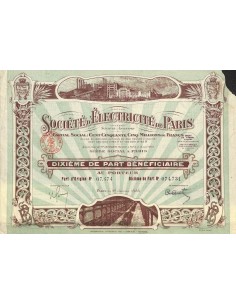 1935 - ÉLECTRICITÉ DE PARIS SOC. D'