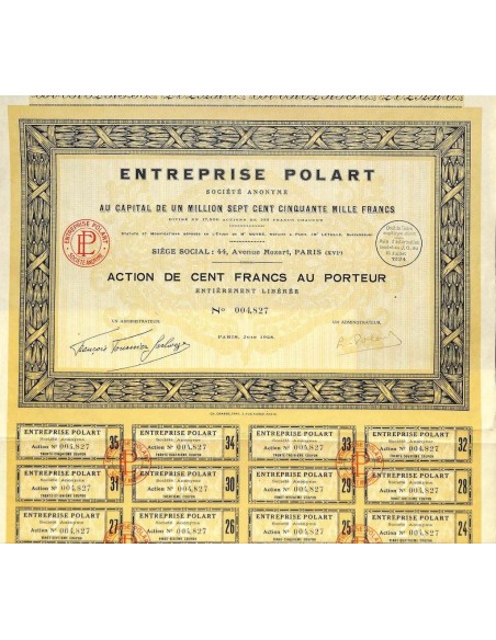 1928 - ENTREPRISE POLART