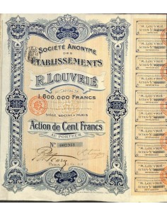 1912 - ETABLISSEMENTS R. LOUVRIÉ SOC. ANON. DES