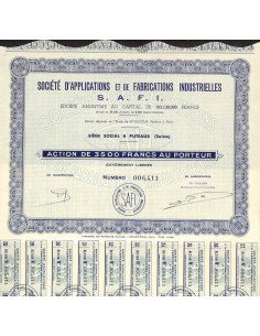 1951 - APPLICATIONS ET DE FABRICATIONS INDUSTRIELLES SOC. D'