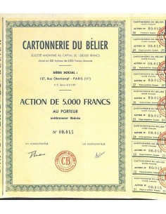1950 - CARTONNERIE DU BÉLIER