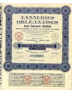 1929 - TANNERIES ORLÉANAISES