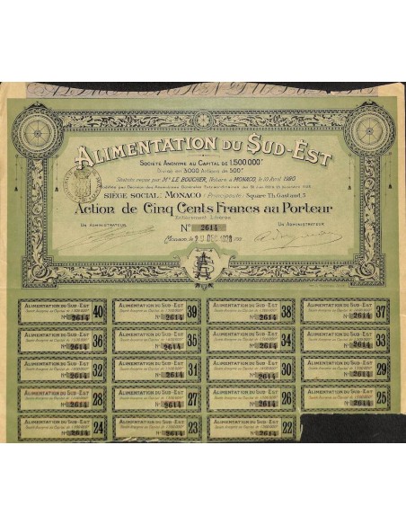 1928 - ALIMENTATION DU SUD-EST